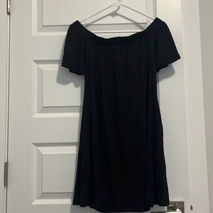 Women’s black off the shoulder knit dress XSMALL